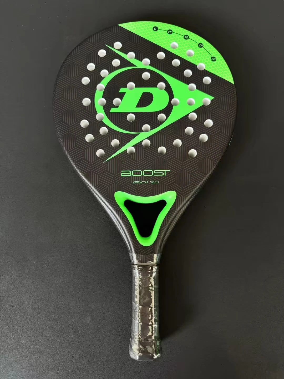 Raquette de Padel Carbone Forme Ronde | Mousse EVA Soft, Contrôle Optimal pour Homme & Femme