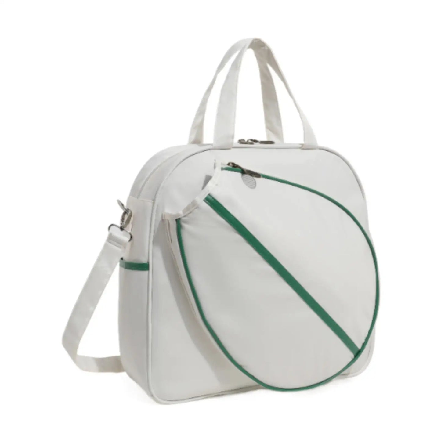 Sac de Tennis Bandoulière Grande Capacité, Sac à Raquettes Ajustable & Crossbody