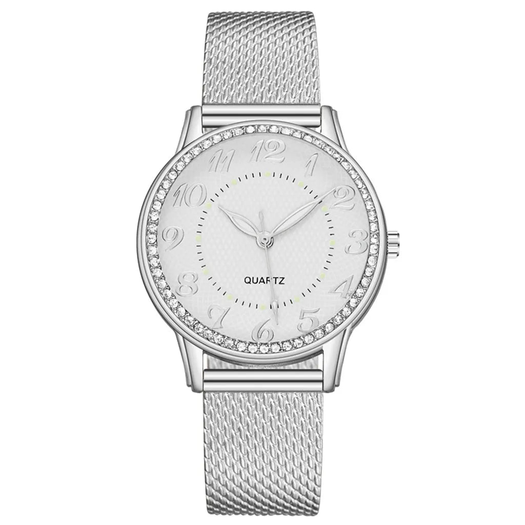 Montre Femme Luxe Bracelet Strass, Tendance & Reloj Mujer