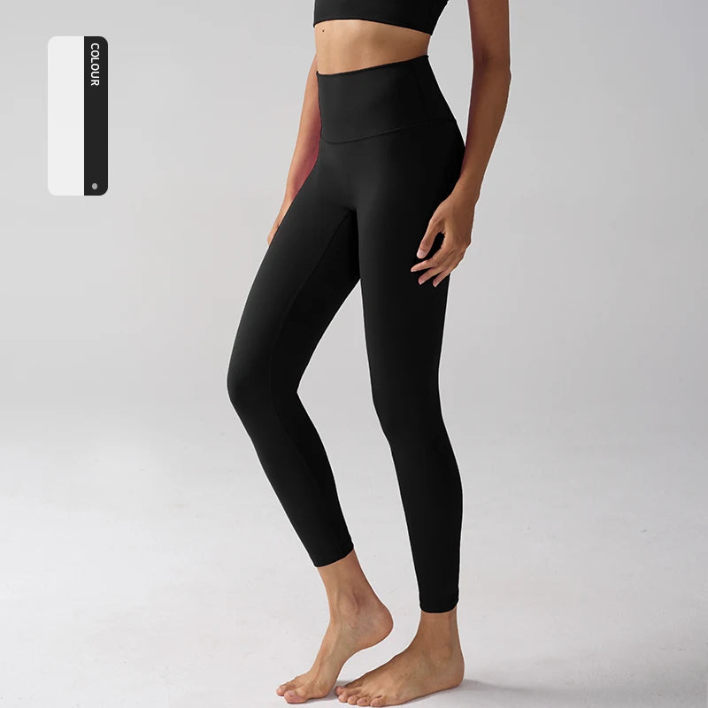 Legging "Naked Feeling" Femme - Taille Haute, Fitness, Yoga & Course à Pied (Anti-Transpiration)