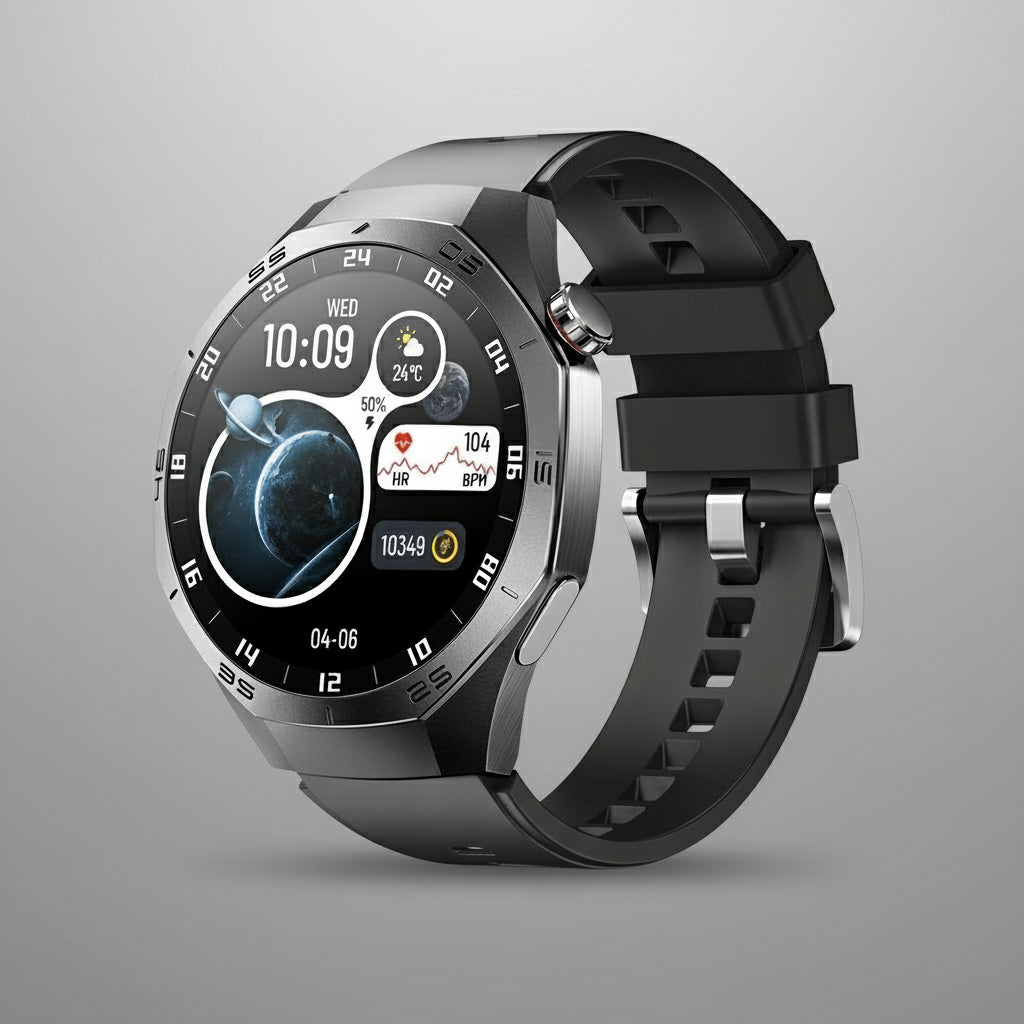 Montre Connectée Unisexe avec Écran Tactile, Appels Bluetooth 5.2 et Tracker de Fitness Étanche (IP67)