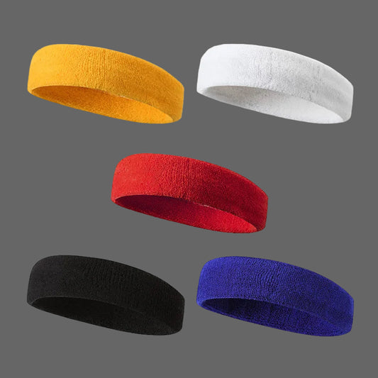 Bandeau de Sport Uni [Pure Color] | Anti-Sueur & Absorption Maximale | Running, Fitness & Basketball