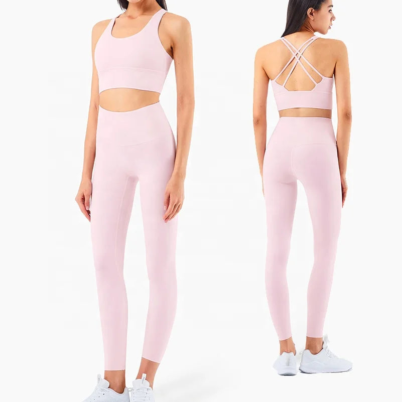 Ensemble Sport Femme - Legging & Brassière Gym, Vêtements Fitness Tendance