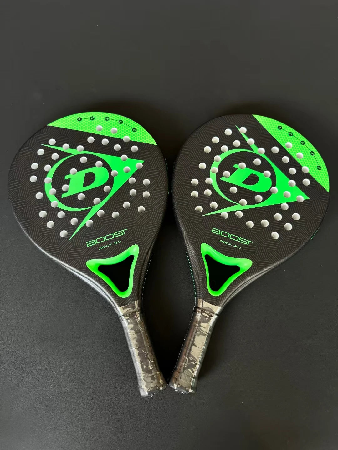 Raquette de Padel Carbone Forme Ronde | Mousse EVA Soft, Contrôle Optimal pour Homme & Femme