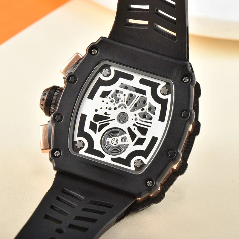 Montre Sport Moderne Homme Quartz, Design Creux, Petit, Compteurs & Style Business