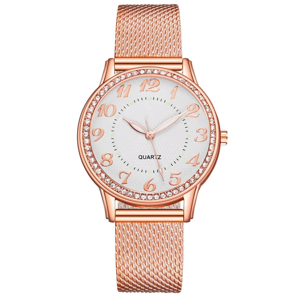 Montre Femme Luxe Bracelet Strass, Tendance & Reloj Mujer