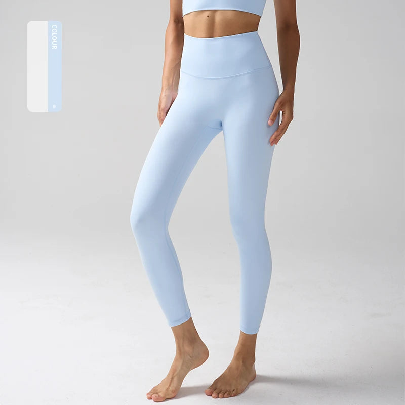 Legging "Naked Feeling" Femme - Taille Haute, Fitness, Yoga & Course à Pied (Anti-Transpiration)