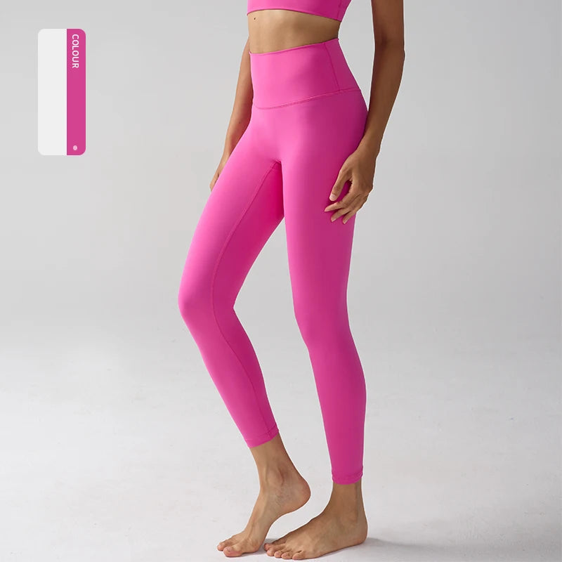 Legging "Naked Feeling" Femme - Taille Haute, Fitness, Yoga & Course à Pied (Anti-Transpiration)
