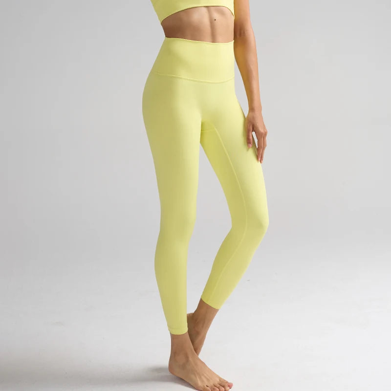 Legging "Naked Feeling" Femme - Taille Haute, Fitness, Yoga & Course à Pied (Anti-Transpiration)