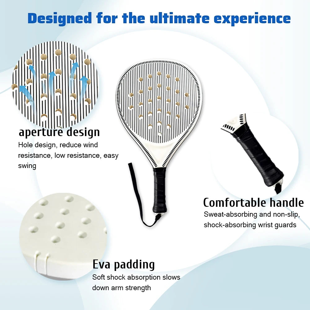 Raquette de Padel 2025 | Paleta Carbone, Mousse EVA Memory Flex & Légère
