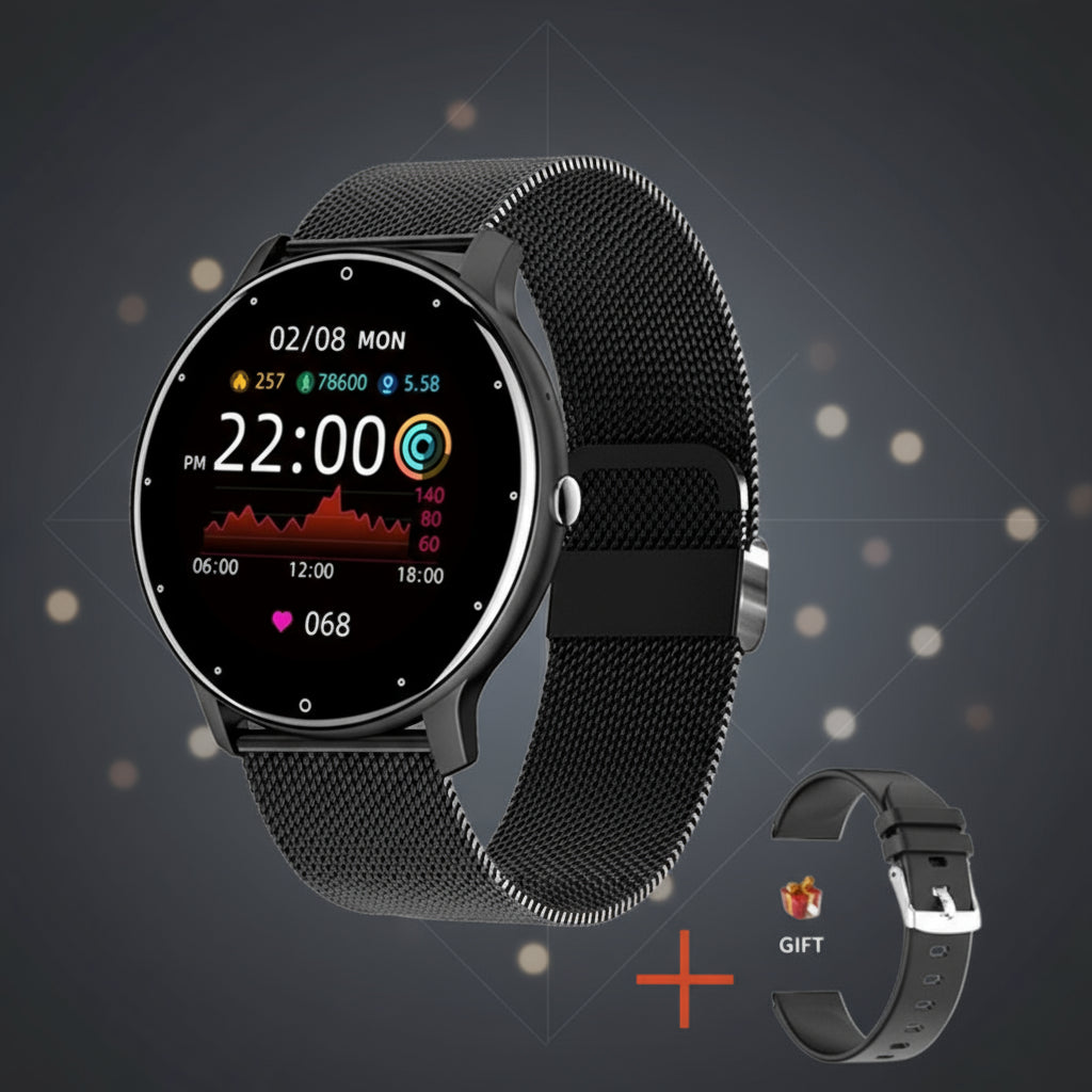 Montre Connectée 2025 Élégante | Idéal Femme & Homme, Suivi Fitness & Cardio