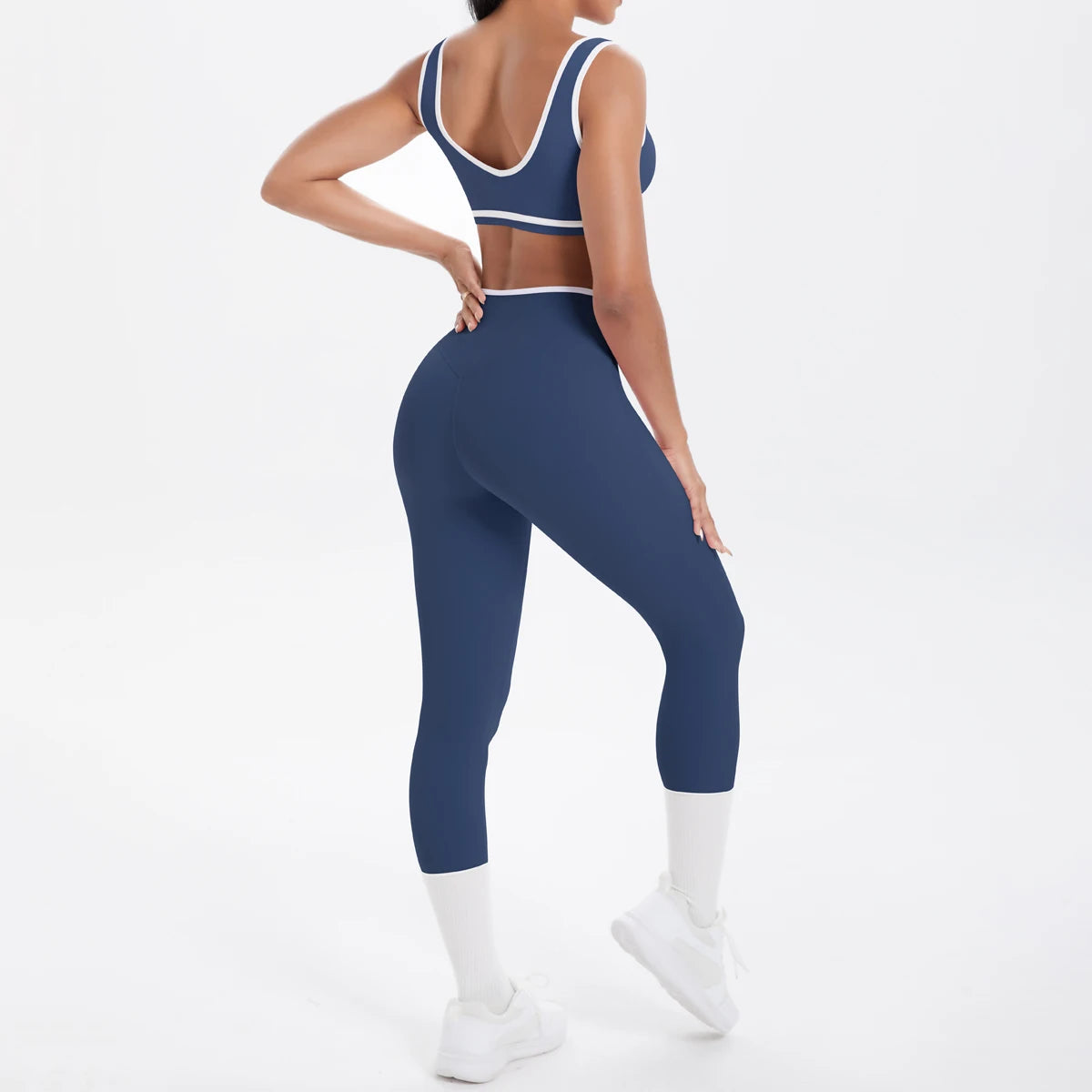 Ensemble Yoga Femme "Nude Feeling" 2 Pièces - Legging Push Up & Brassière Sport Sans Couture