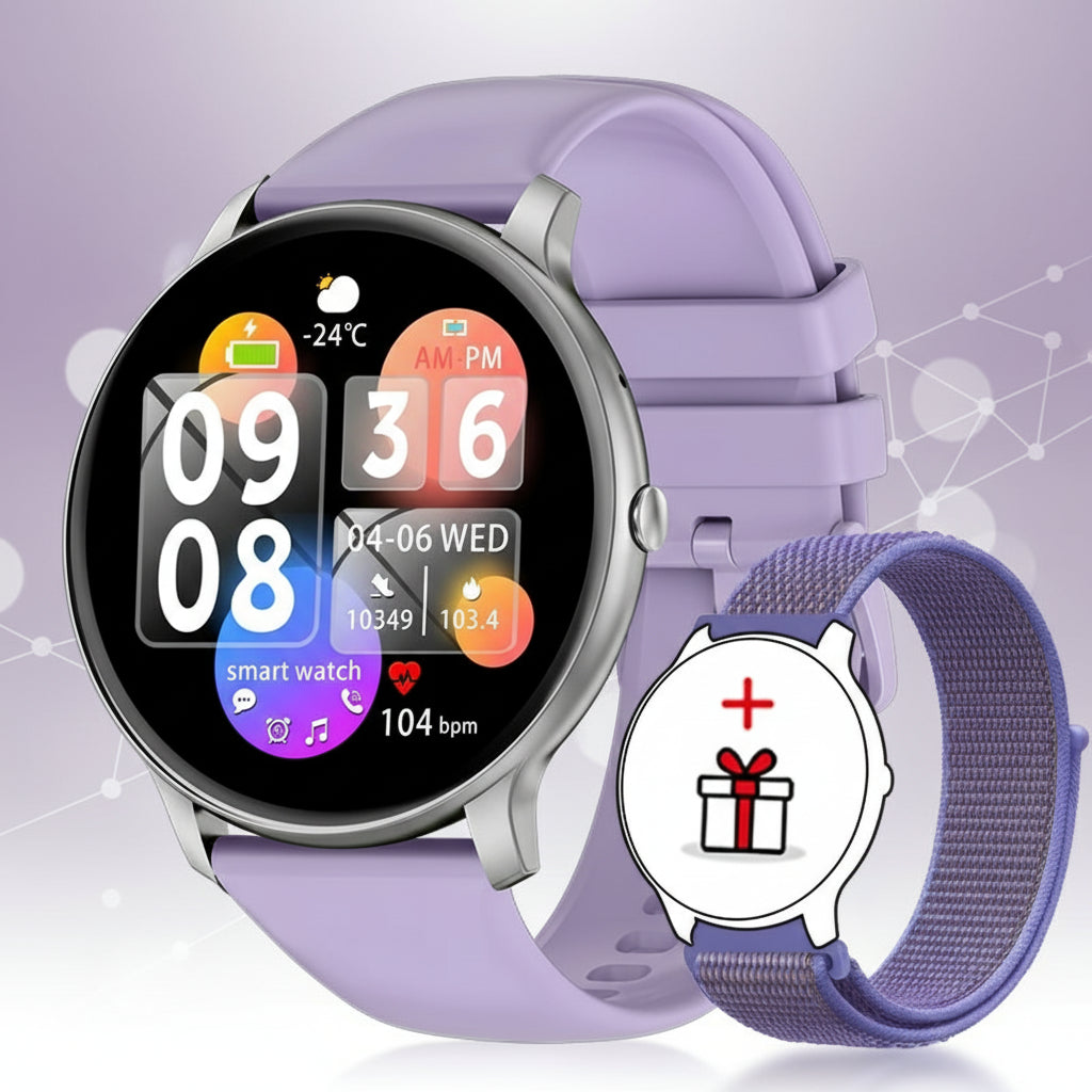 Montre Connectée Sport 2025 Homme Femme | Appel Bluetooth, Fréquence Cardiaque, iOS/Android