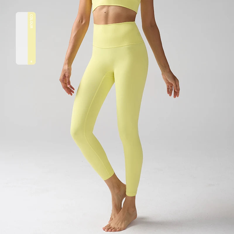 Legging "Naked Feeling" Femme - Taille Haute, Fitness, Yoga & Course à Pied (Anti-Transpiration)