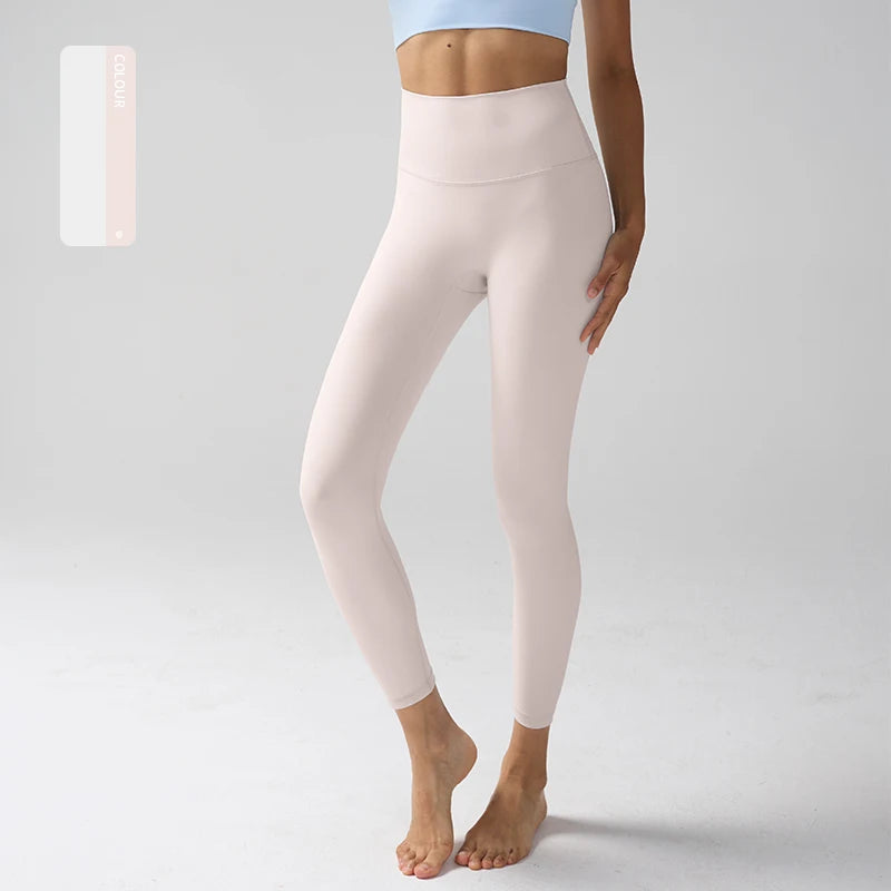 Legging "Naked Feeling" Femme - Taille Haute, Fitness, Yoga & Course à Pied (Anti-Transpiration)