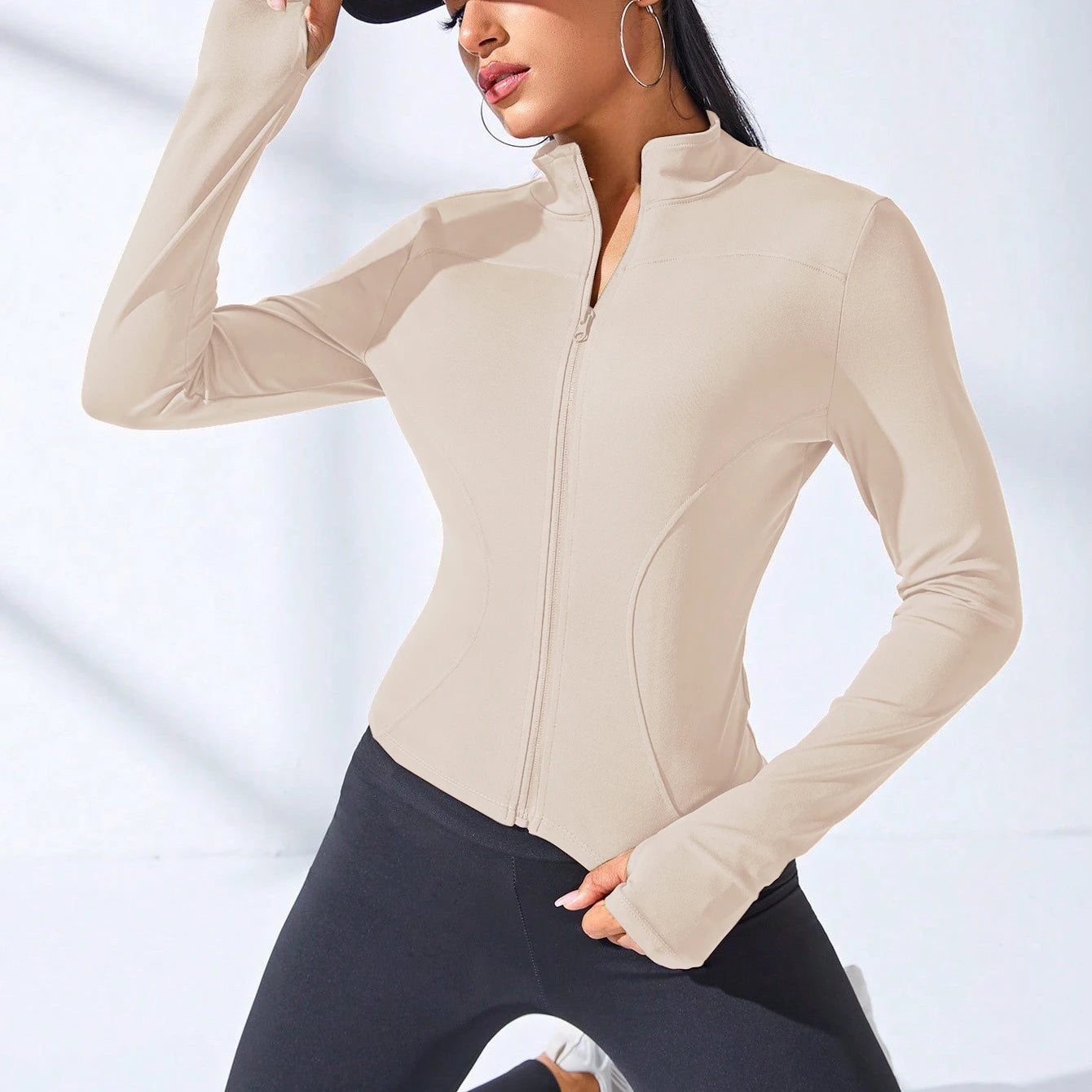 Veste Courte de Yoga Femme 2024 | Sculptante, Zipper & Tissu Anti-Transpiration