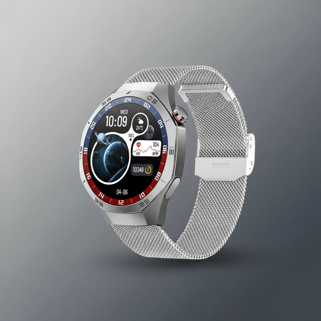 Montre Connectée Unisexe avec Écran Tactile, Appels Bluetooth 5.2 et Tracker de Fitness Étanche (IP67)