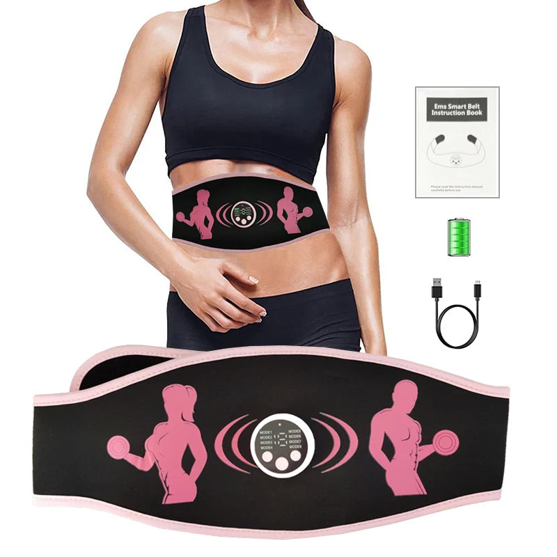 Ceinture de Stimulation Musculaire EMS | Vibro-Amincissante, Tonification Abdo, Bras & Jambes