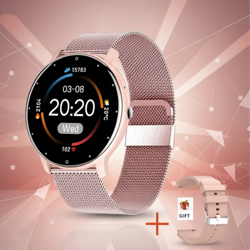 Montre Connectée 2025 Élégante | Idéal Femme & Homme, Suivi Fitness & Cardio