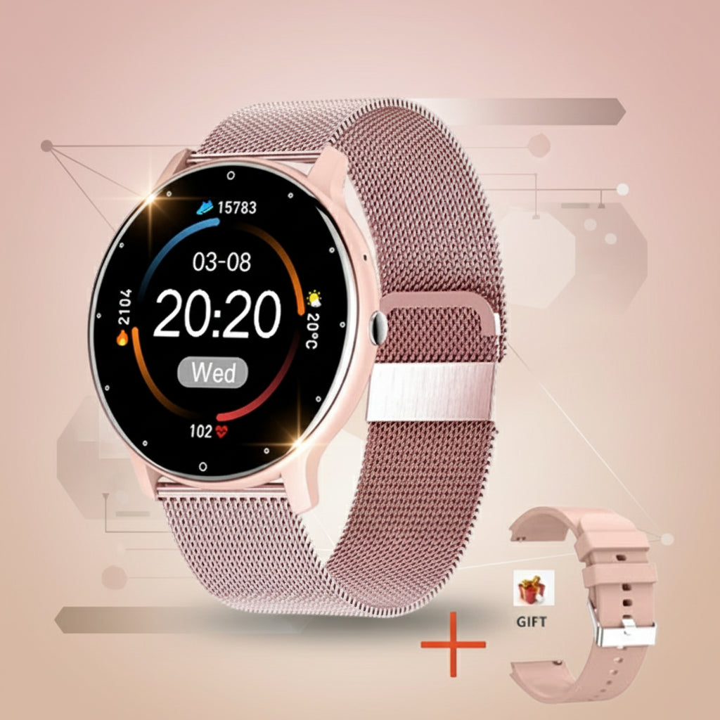 Montre Connectée 2025 Élégante | Idéal Femme & Homme, Suivi Fitness & Cardio