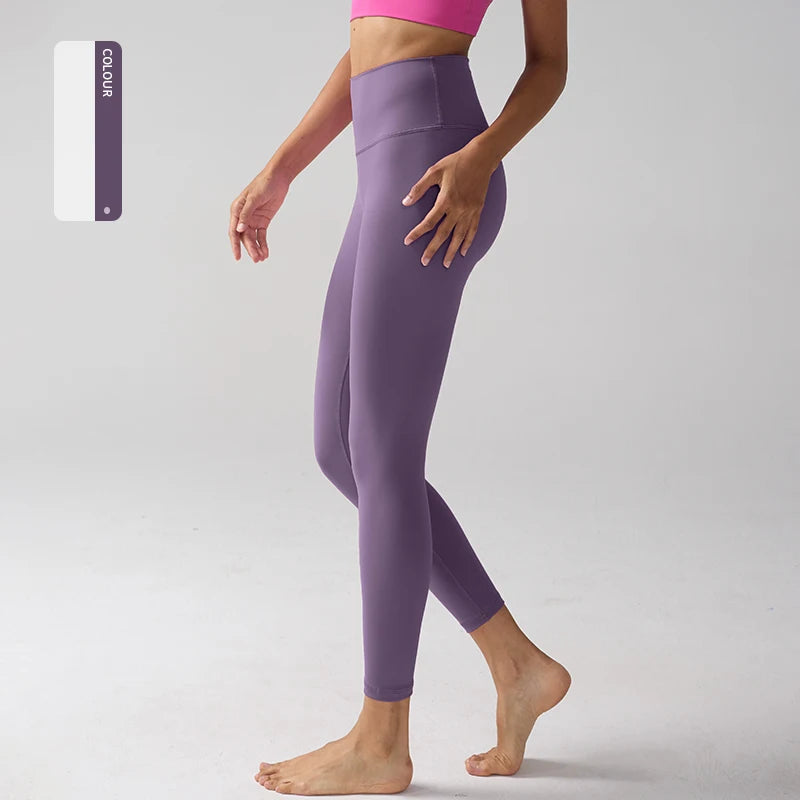 Legging "Naked Feeling" Femme - Taille Haute, Fitness, Yoga & Course à Pied (Anti-Transpiration)