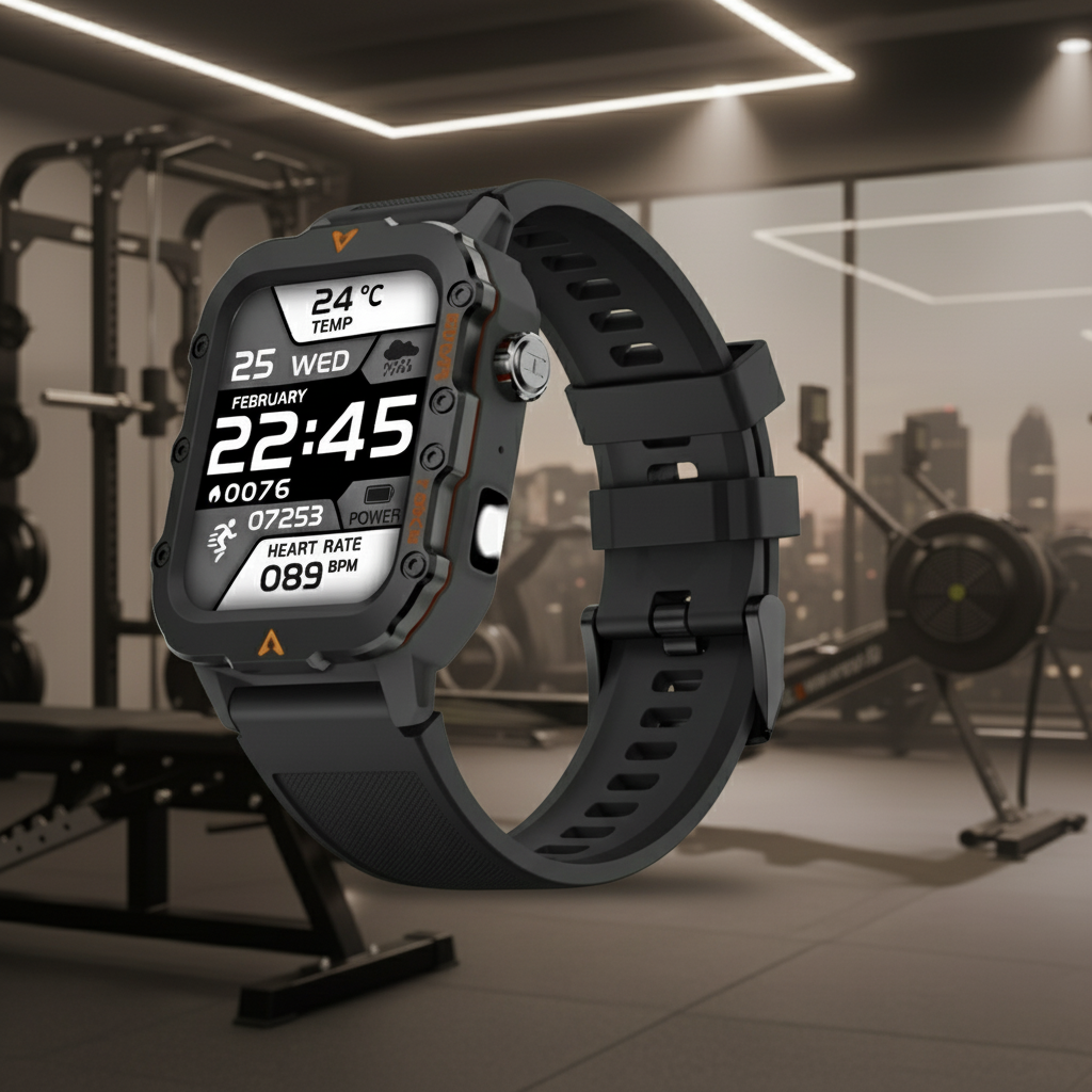 Montre Connectée 2025 Homme Femme | Outdoor, 1.73" HD, Lampe Torche LED & Bluetooth