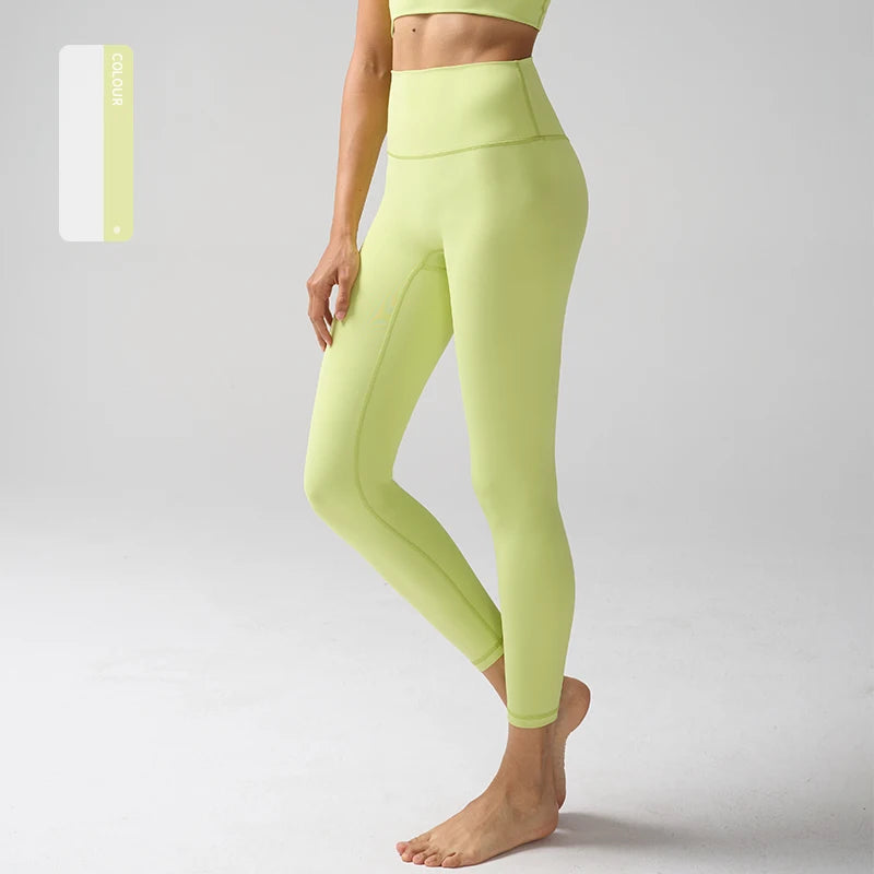 Legging "Naked Feeling" Femme - Taille Haute, Fitness, Yoga & Course à Pied (Anti-Transpiration)