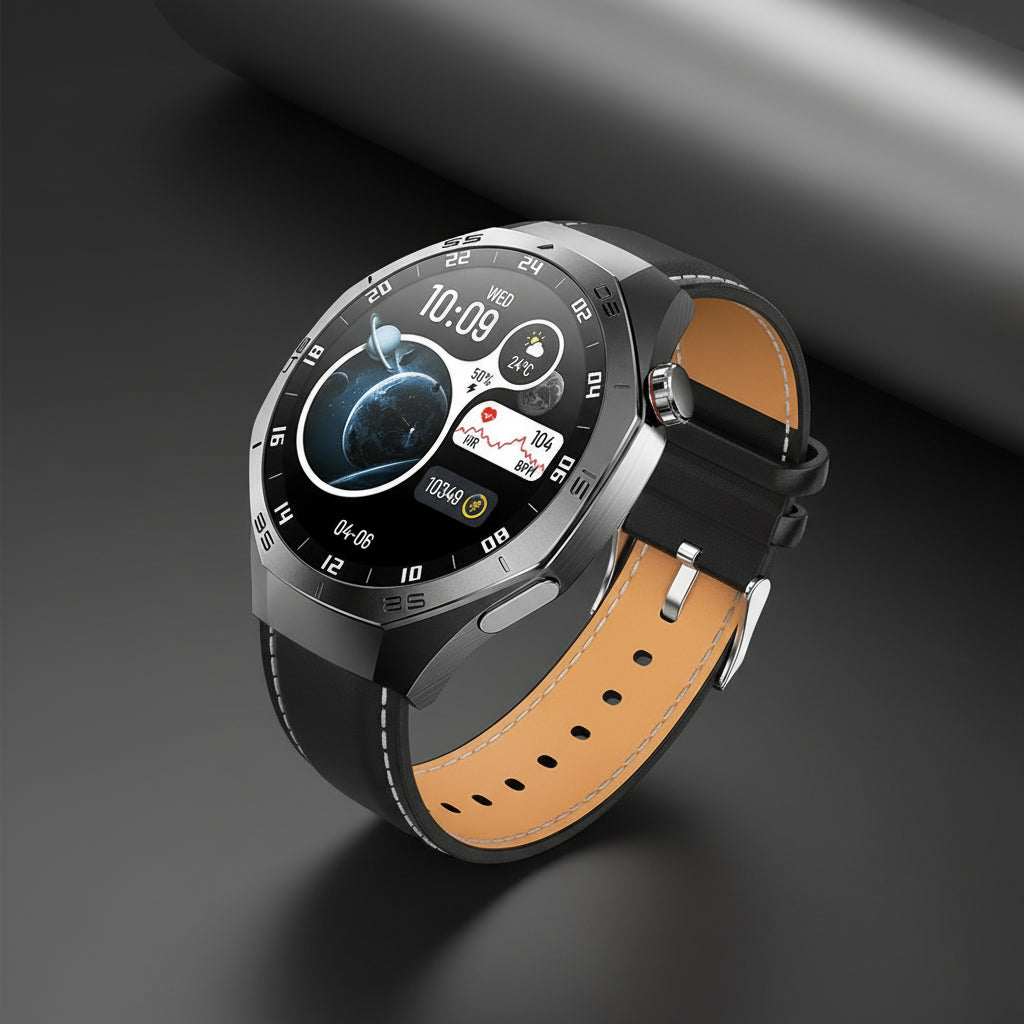 Montre Connectée Unisexe avec Écran Tactile, Appels Bluetooth 5.2 et Tracker de Fitness Étanche (IP67)