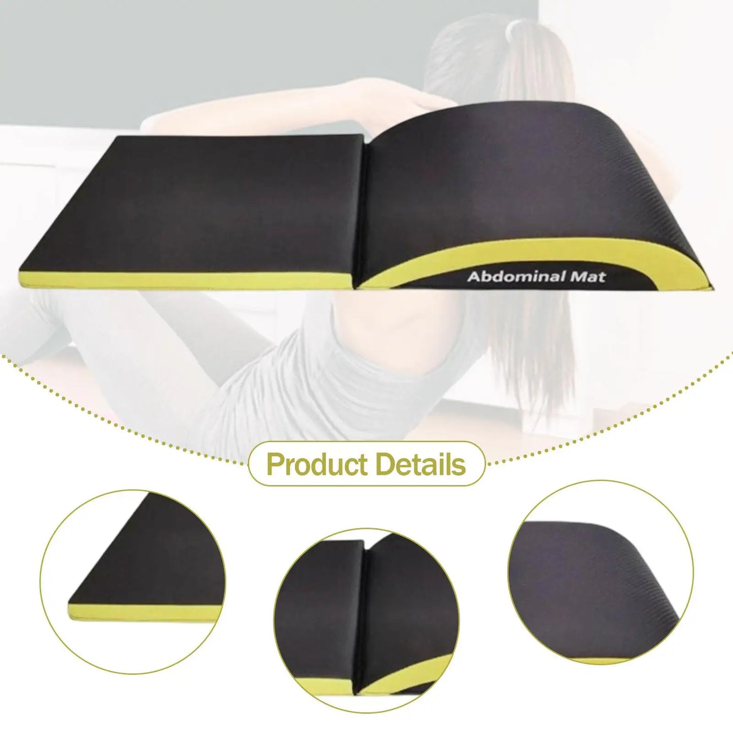 Tapis d'Exercices Abdominaux Ergonomique | Protection Coccyx, Support Lombaire & Core Training