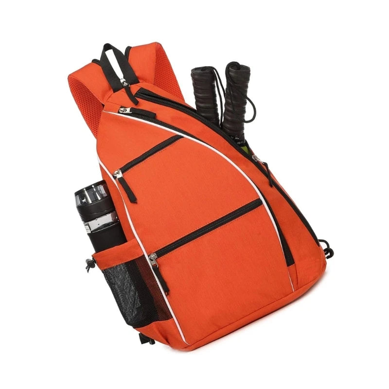 Sac à Dos Bandoulière Padel, Tennis | Sacoche Multifonctionnelle, Ajustable & Unisexe (Homme/Femme)