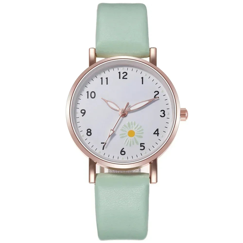 Montre Femme Tendance Élégante | Bracelet Cuir, Quartz, Simple & Aiguilles Lumineuses