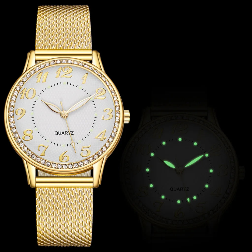 Montre Femme Luxe Bracelet Strass, Tendance & Reloj Mujer