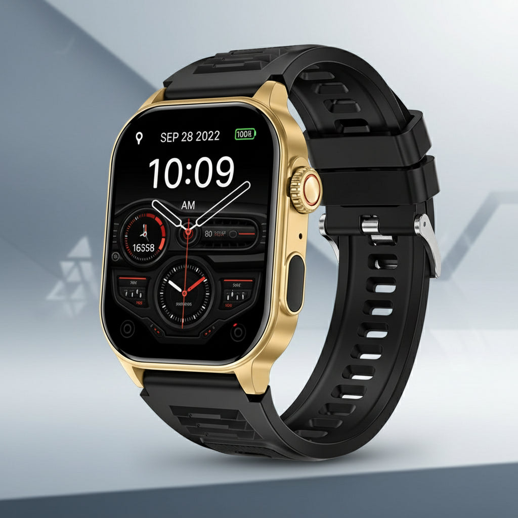 Montre Connectée LIGE 2.01" HD | Écran Géant, Appel Bluetooth & Assistant Vocal IA