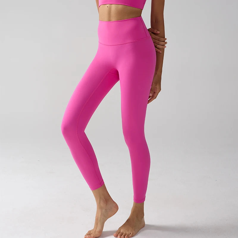 Legging "Naked Feeling" Femme - Taille Haute, Fitness, Yoga & Course à Pied (Anti-Transpiration)
