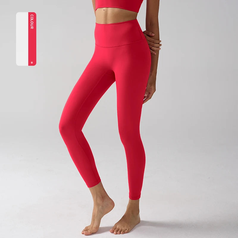 Legging "Naked Feeling" Femme - Taille Haute, Fitness, Yoga & Course à Pied (Anti-Transpiration)