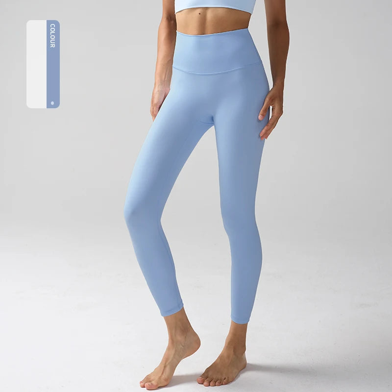 Legging "Naked Feeling" Femme - Taille Haute, Fitness, Yoga & Course à Pied (Anti-Transpiration)