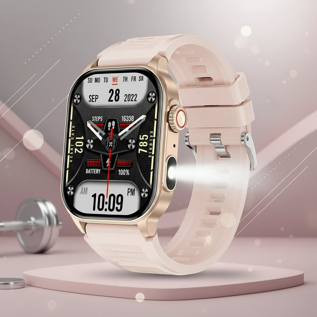 Montre Connectée LIGE 2.01" HD | Écran Géant, Appel Bluetooth & Assistant Vocal IA