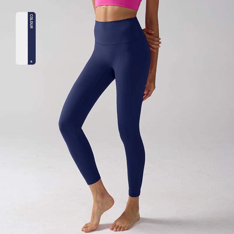 Legging "Naked Feeling" Femme - Taille Haute, Fitness, Yoga & Course à Pied (Anti-Transpiration)
