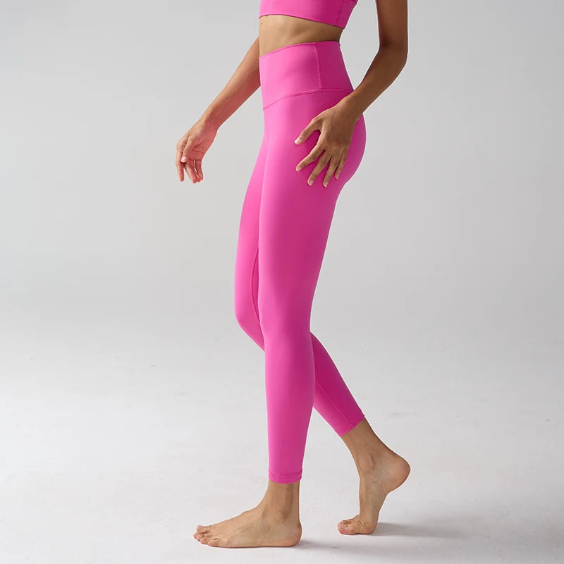 Legging "Naked Feeling" Femme - Taille Haute, Fitness, Yoga & Course à Pied (Anti-Transpiration)