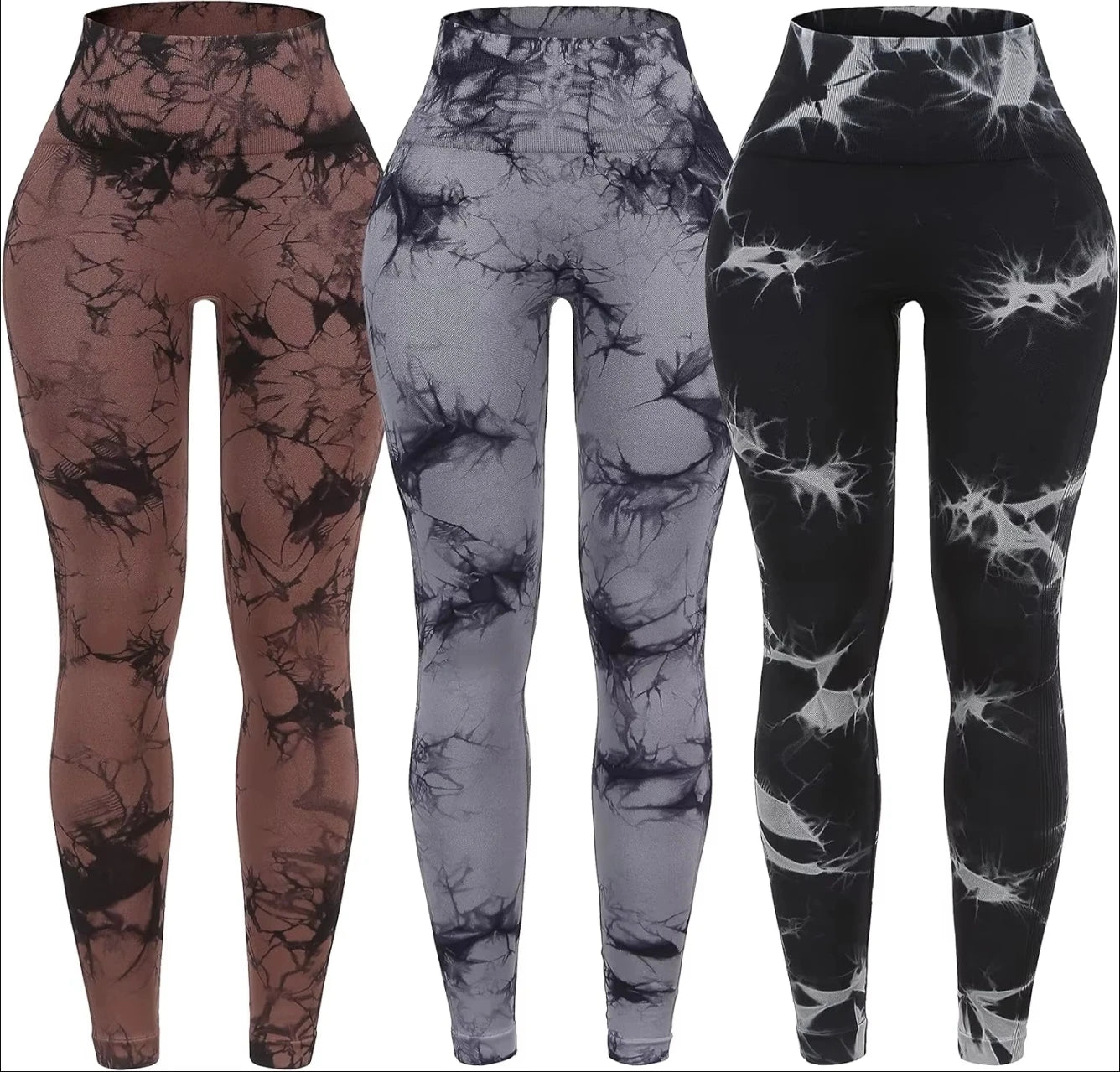 Legging Yoga Femme Taille Haute Sans Couture - Effet Push Up, Fitness & Gym