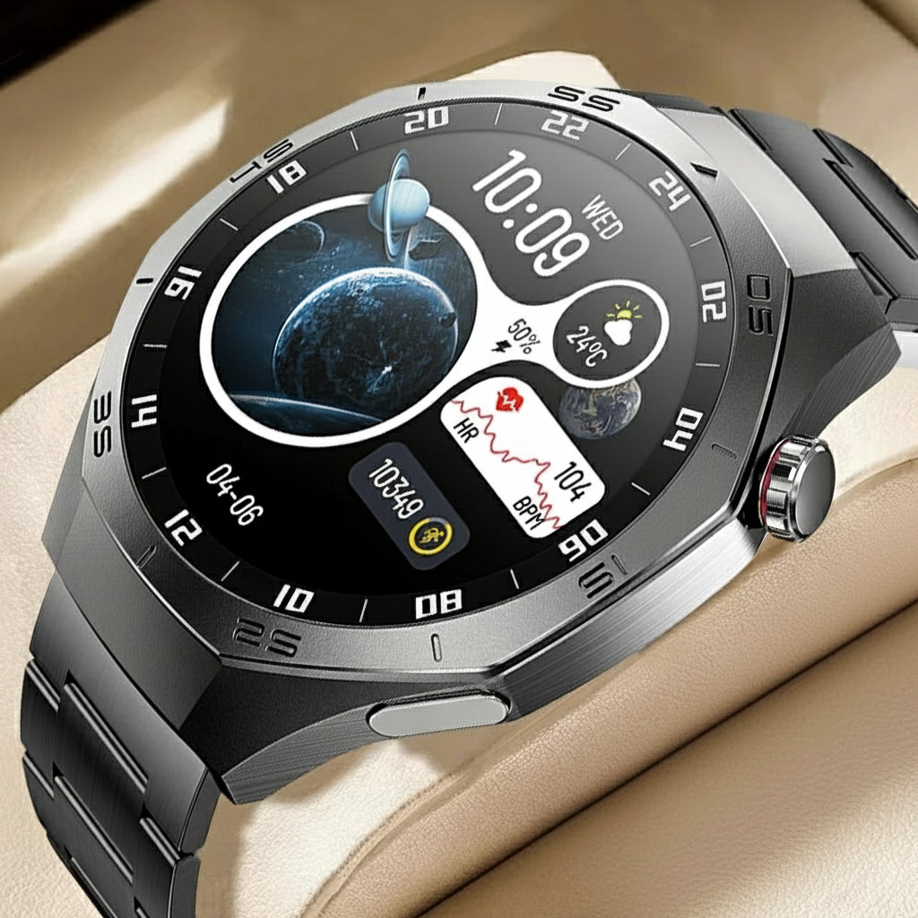 Montre Connectée Unisexe avec Écran Tactile, Appels Bluetooth 5.2 et Tracker de Fitness Étanche (IP67)