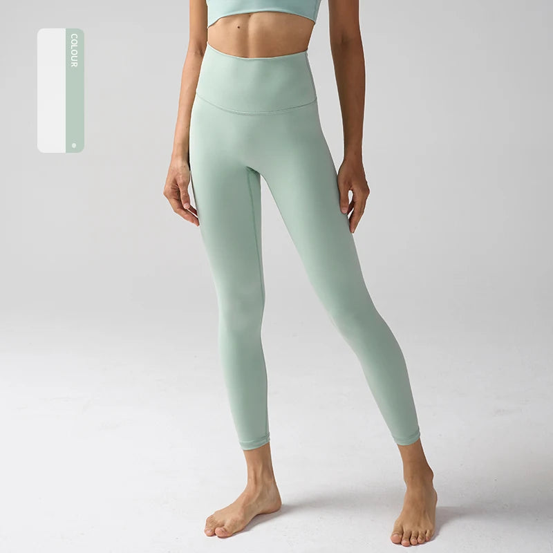 Legging "Naked Feeling" Femme - Taille Haute, Fitness, Yoga & Course à Pied (Anti-Transpiration)