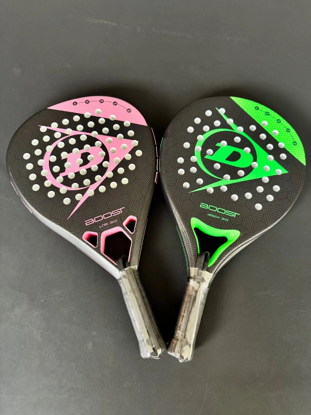 Raquette de Padel Carbone Forme Ronde | Mousse EVA Soft, Contrôle Optimal pour Homme & Femme