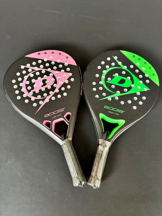 Raquette de Padel Carbone Forme Ronde | Mousse EVA Soft, Contrôle Optimal pour Homme & Femme