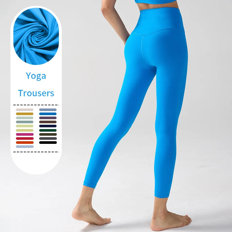 Legging "Naked Feeling" Femme - Taille Haute, Fitness, Yoga & Course à Pied (Anti-Transpiration)