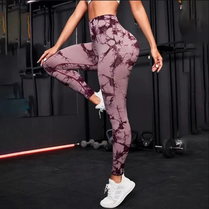 Legging Yoga Femme Taille Haute Sans Couture - Effet Push Up, Fitness & Gym