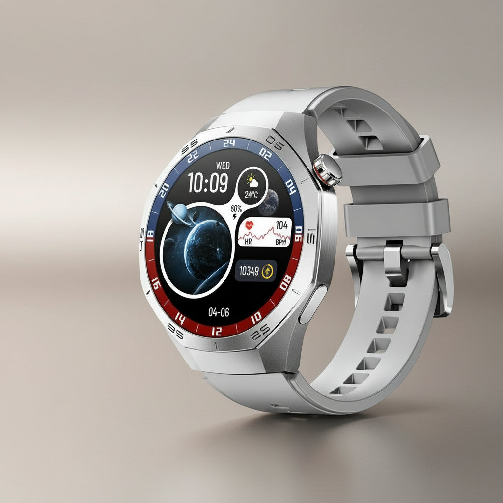 Montre Connectée Unisexe avec Écran Tactile, Appels Bluetooth 5.2 et Tracker de Fitness Étanche (IP67)