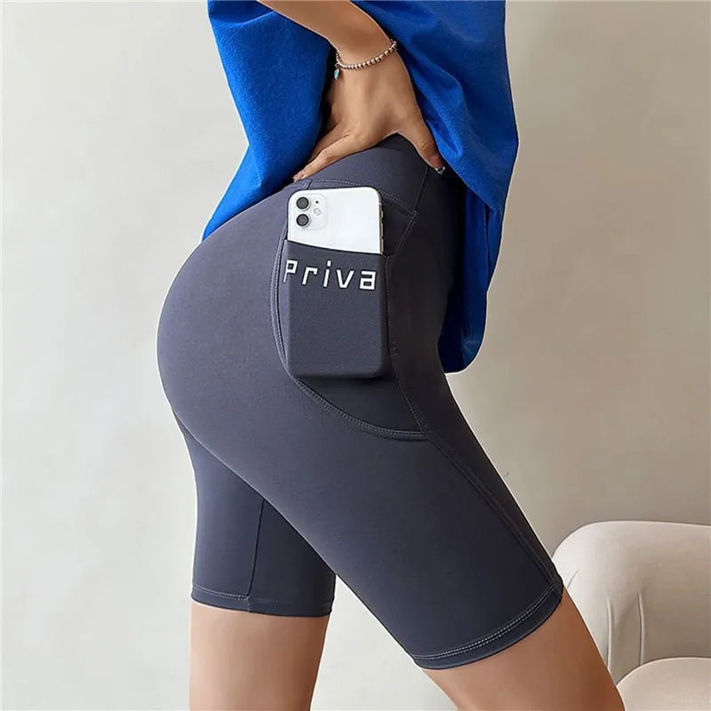 Short Moulant Femme Taille Haute | Fitness, Yoga & Streetwear | Short d'Entraînement Décontracté