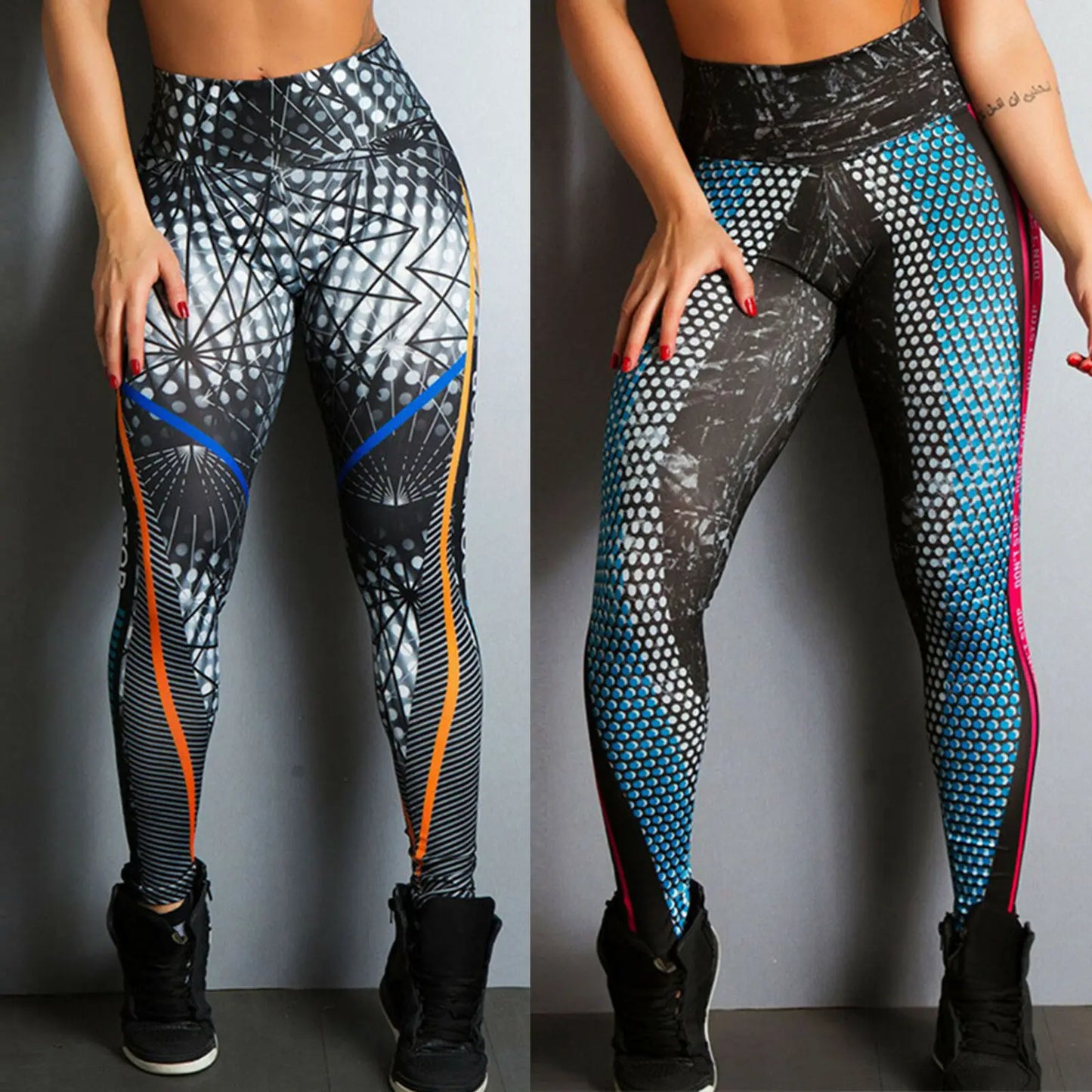 Legging Fitness Imprimé Digital 2025 | Haute Élastique, Séchage Rapide & Yoga