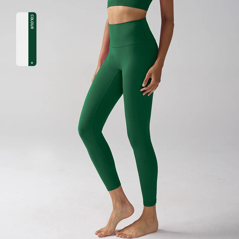 Legging "Naked Feeling" Femme - Taille Haute, Fitness, Yoga & Course à Pied (Anti-Transpiration)